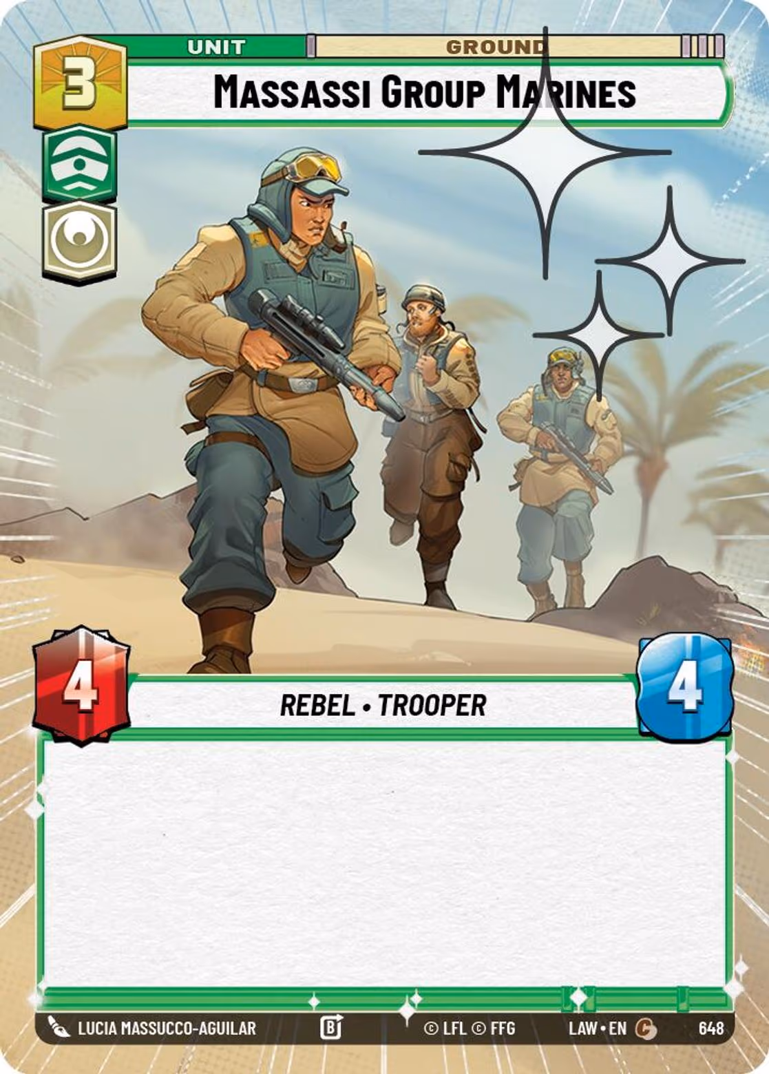 Massassi Group Marines LAW-648 Hyperspace Foil Star Wars Unlimited card