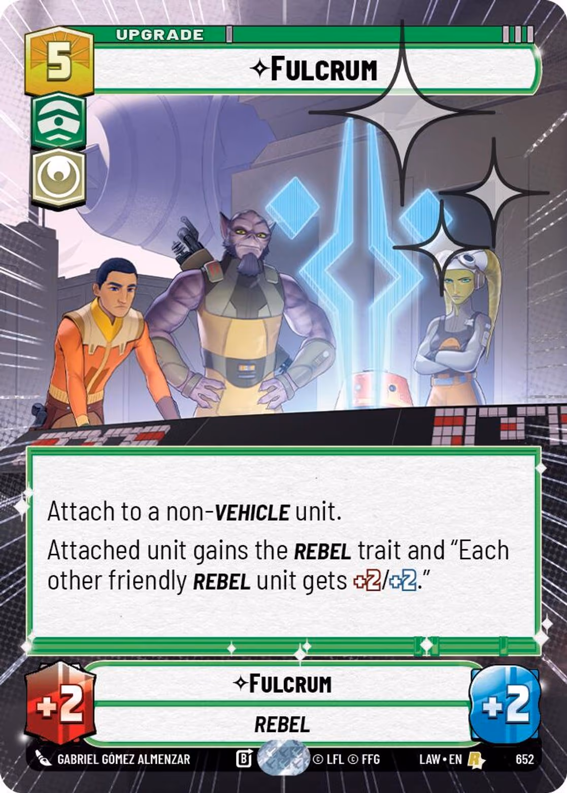 Fulcrum LAW-652 Hyperspace Foil Star Wars Unlimited card