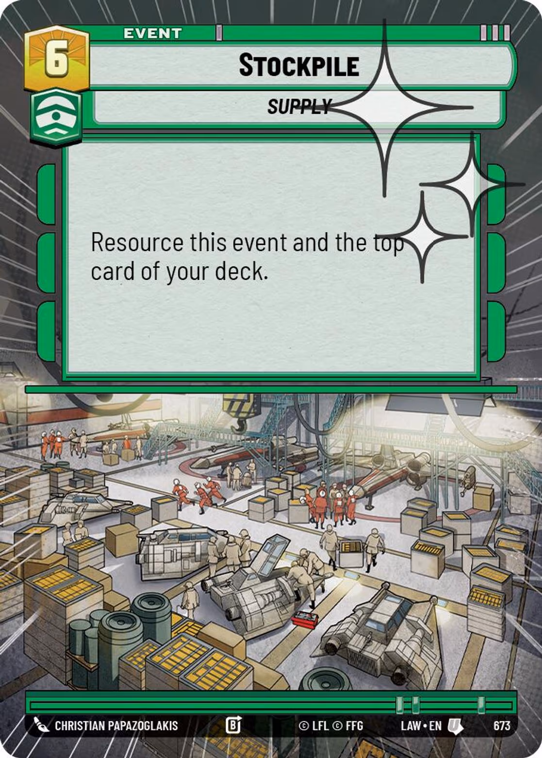 Stockpile LAW-673 Hyperspace Foil Star Wars Unlimited card