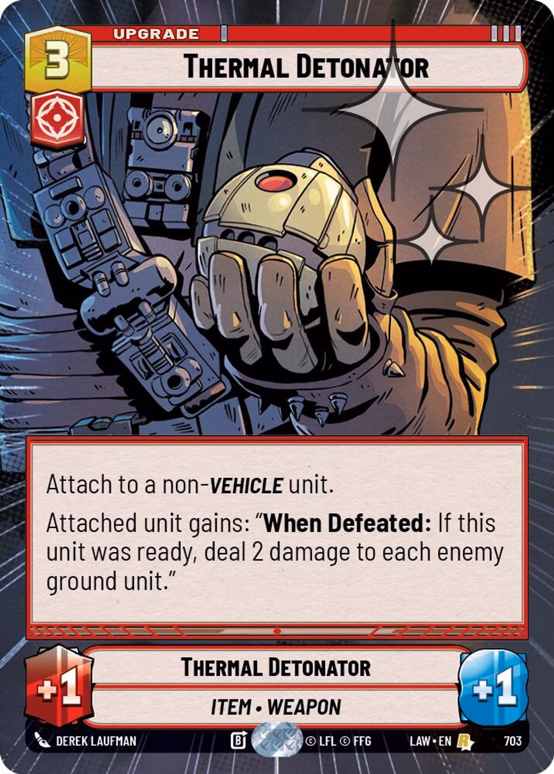 Thermal Detonator LAW-703 Hyperspace Foil Star Wars Unlimited card