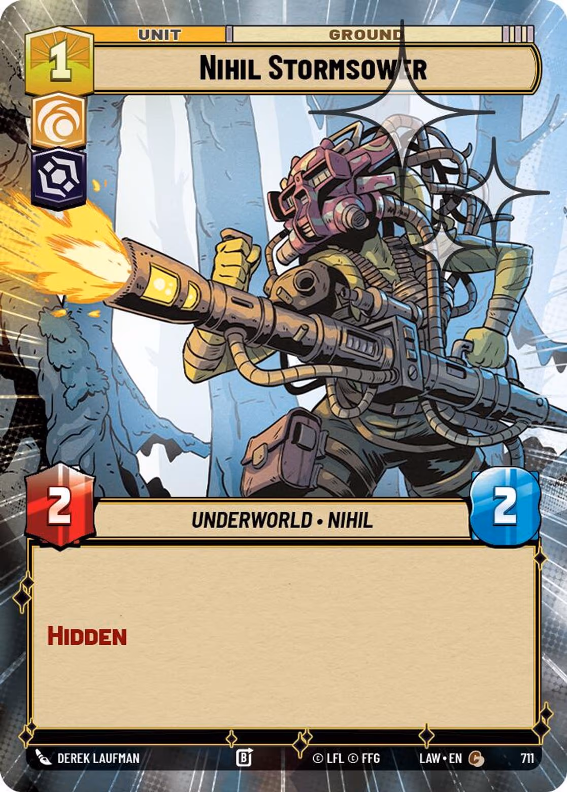 Nihil Stormsower LAW-711 Hyperspace Foil Star Wars Unlimited card