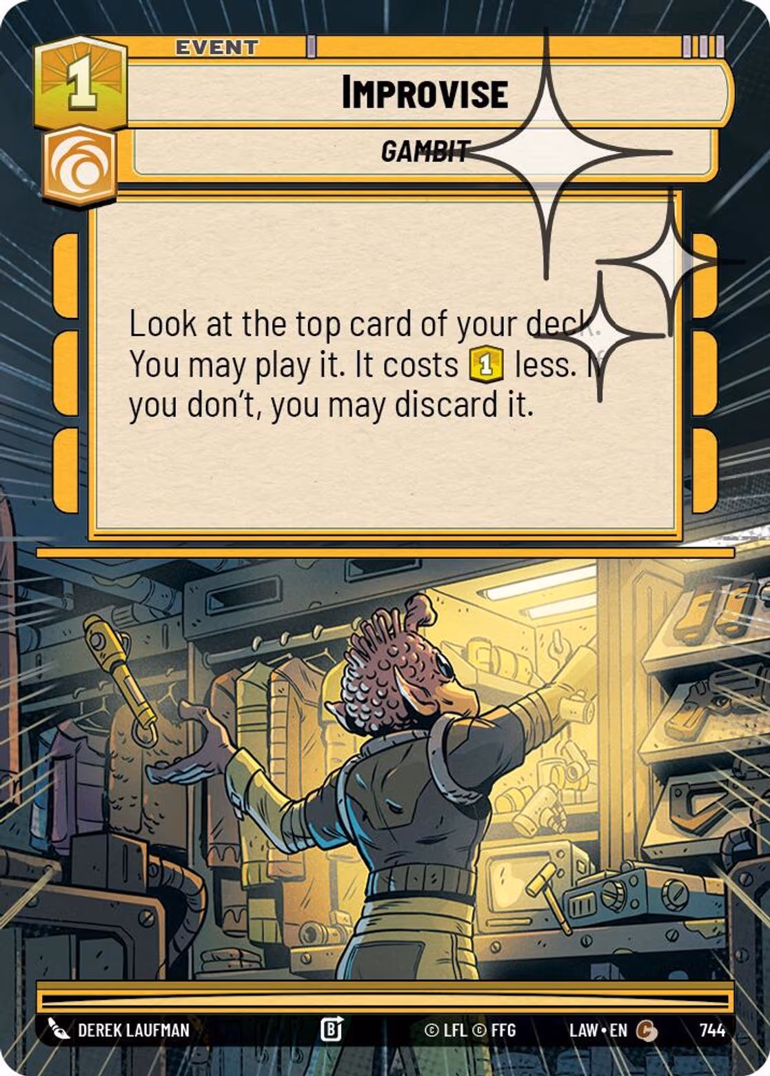 Improvise LAW-744 Hyperspace Foil Star Wars Unlimited card