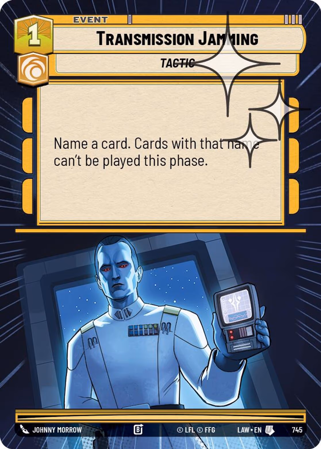 Transmission Jamming LAW-745 Hyperspace Foil Star Wars Unlimited card