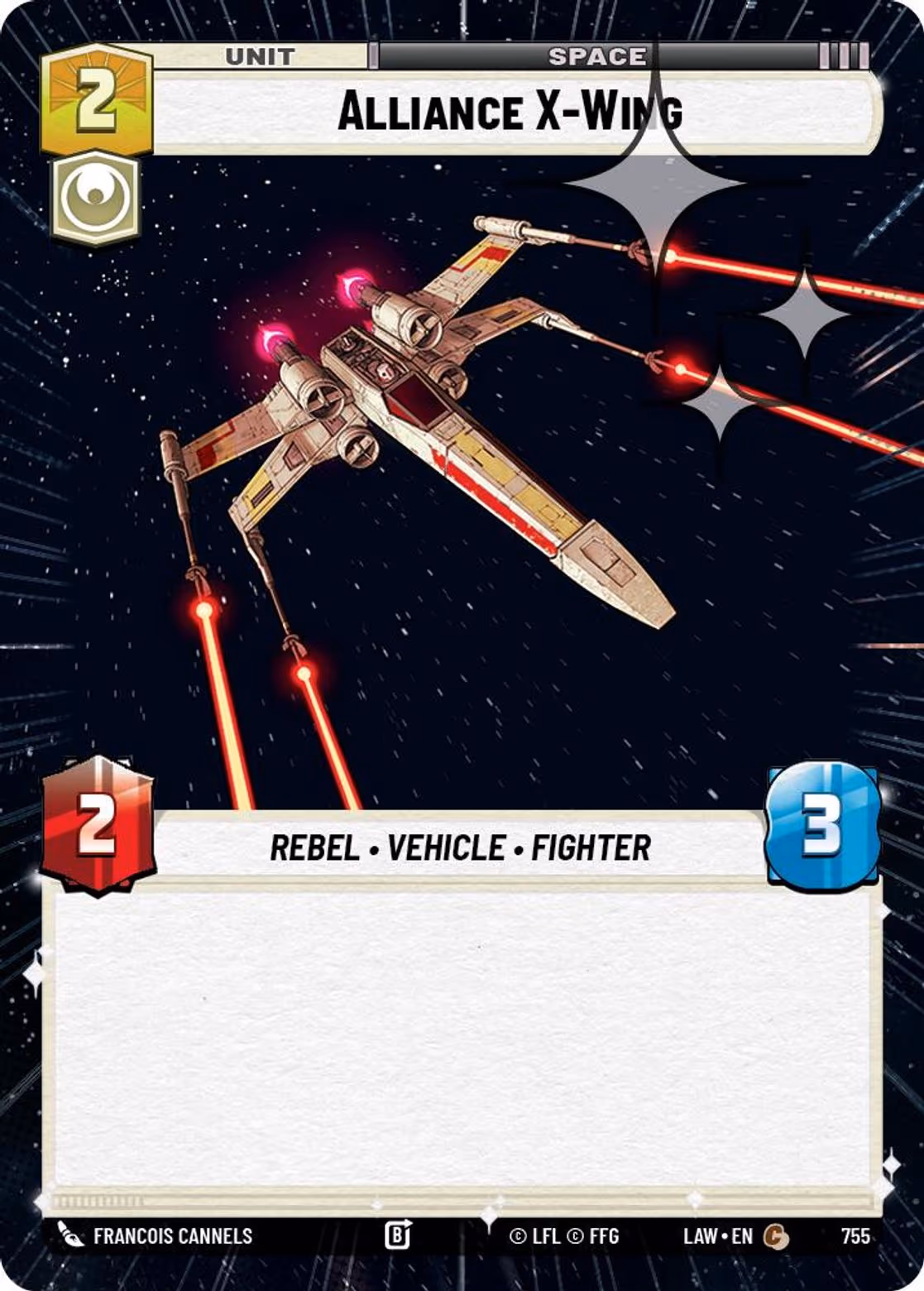 Alliance X-Wing LAW-755 Hyperspace Foil Star Wars Unlimited card