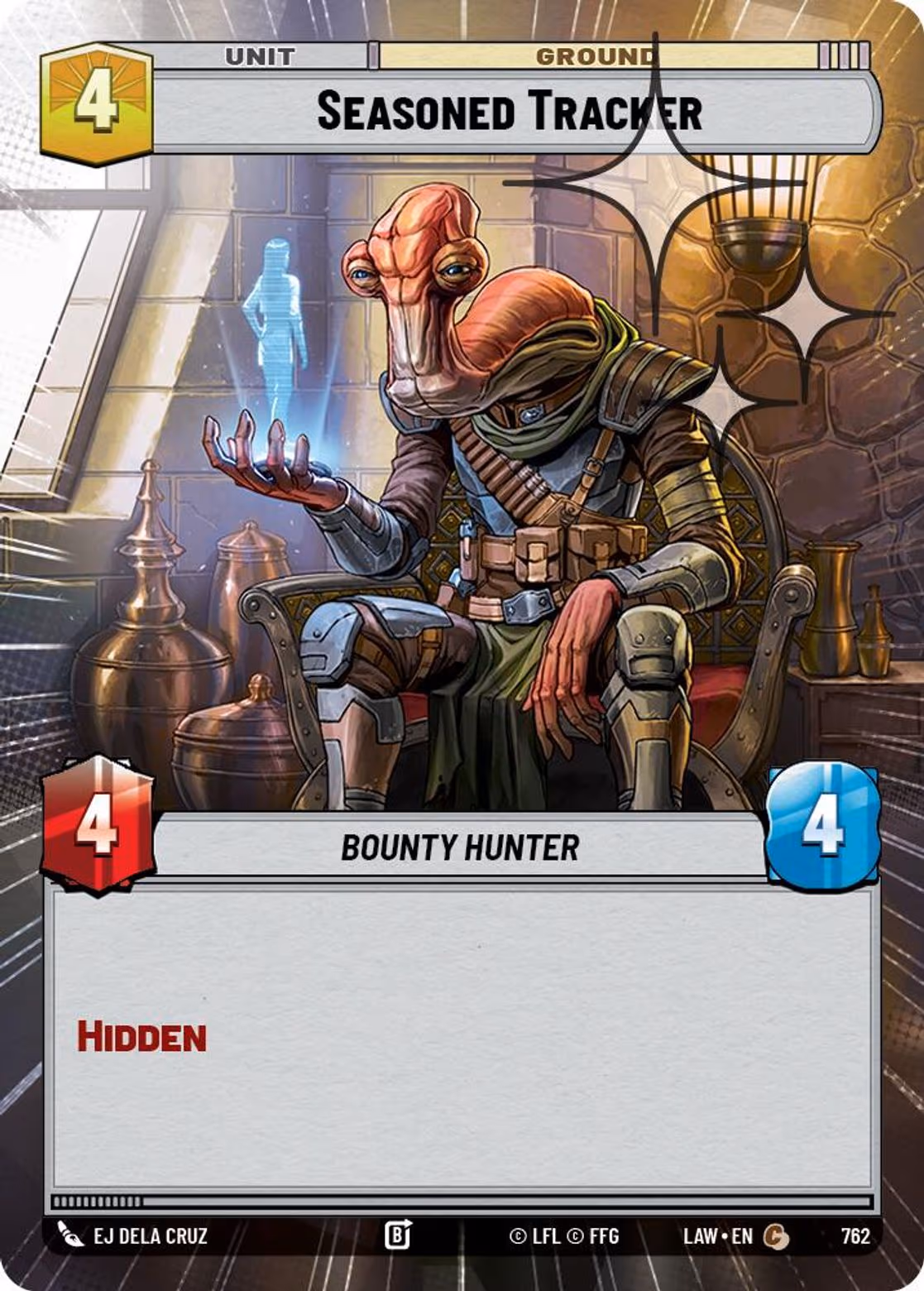 Seasoned Tracker LAW-762 Hyperspace Foil Star Wars Unlimited card