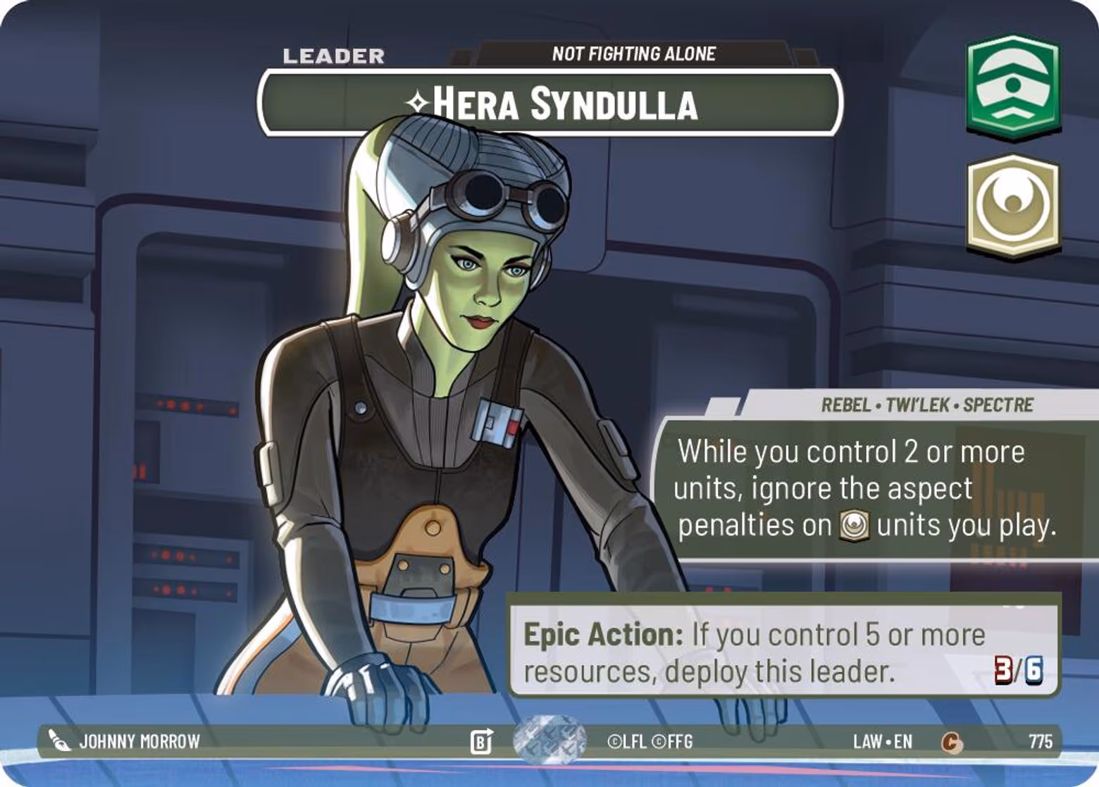 Hera Syndulla - Not Fighting Alone LAW-775 Showcase Star Wars Unlimited card