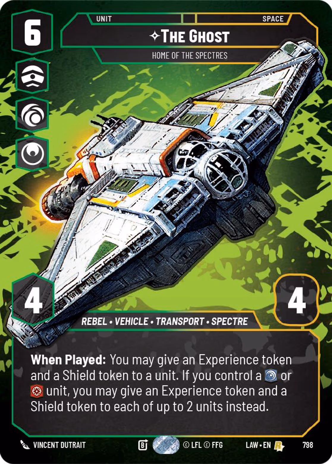 The Ghost - Home of the Spectres LAW-798 Prestige Star Wars Unlimited card