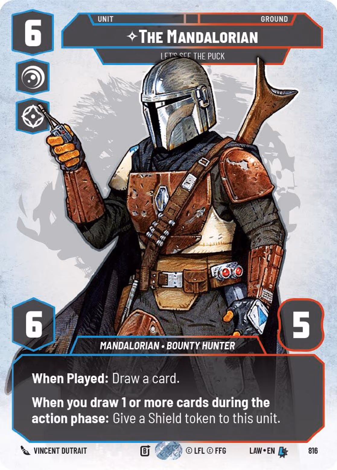 The Mandalorian - Let's See the Puck LAW-816 Prestige Star Wars Unlimited card