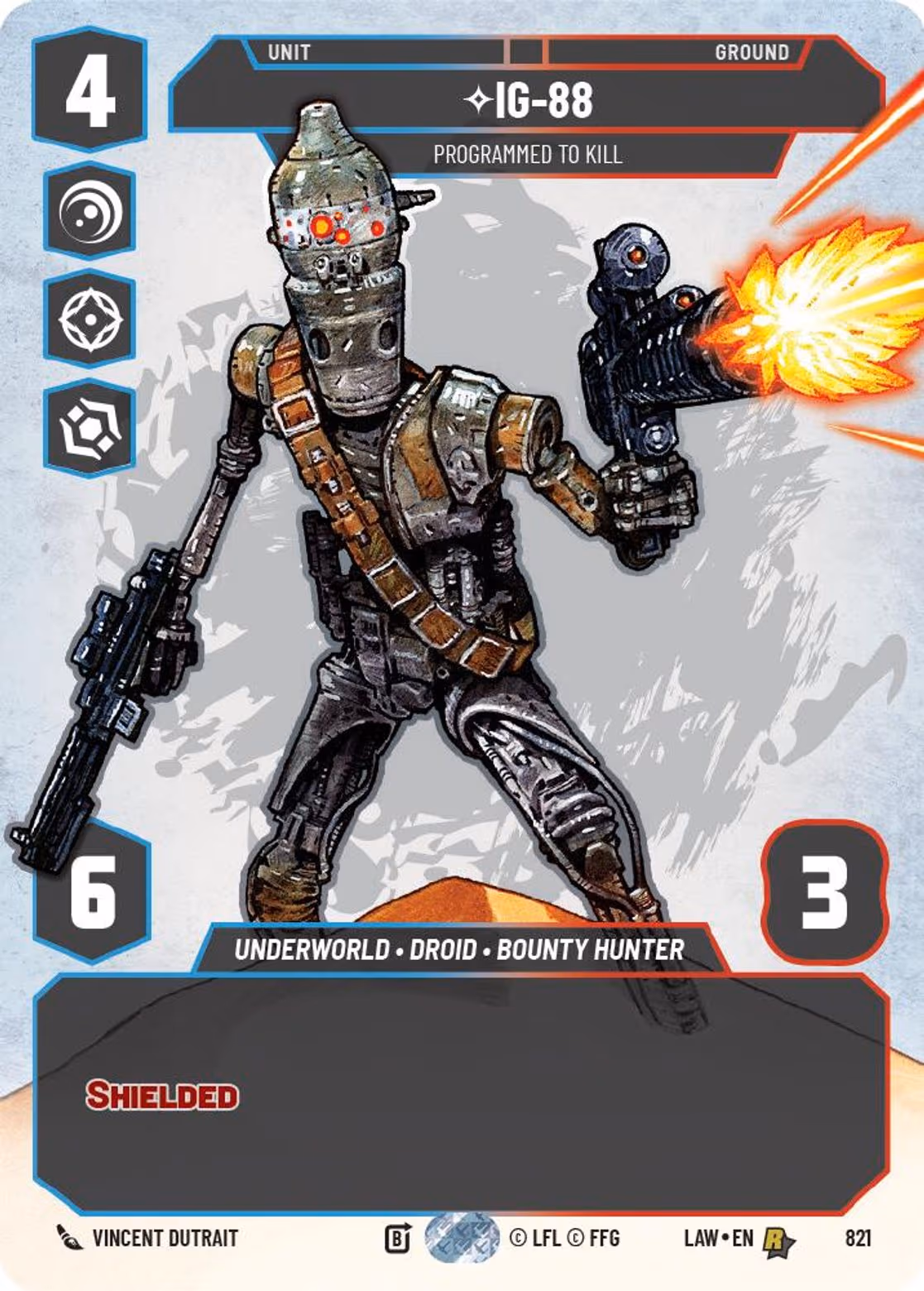IG-88 - Programmed to Kill LAW-821 Prestige Star Wars Unlimited card