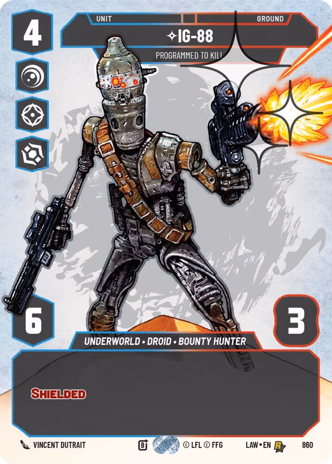 IG-88 - Programmed to Kill LAW-860 Prestige Foil Star Wars Unlimited card