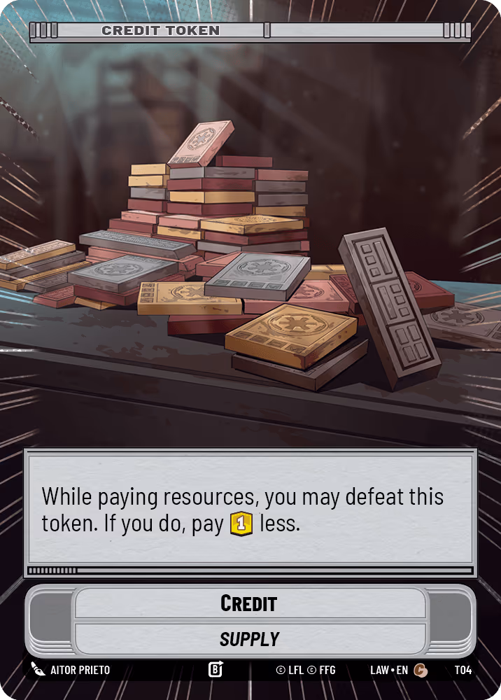 Credit LAW-T04 Hyperspace Star Wars Unlimited card
