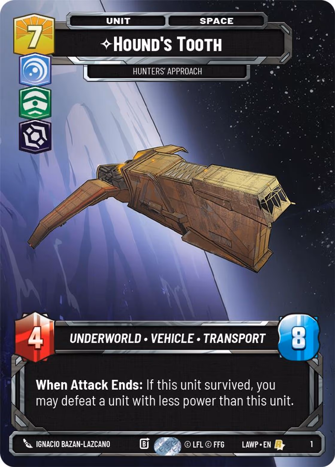 Hound's Tooth - Hunters' Approach LAWOP-01 Star Wars Unlimited card