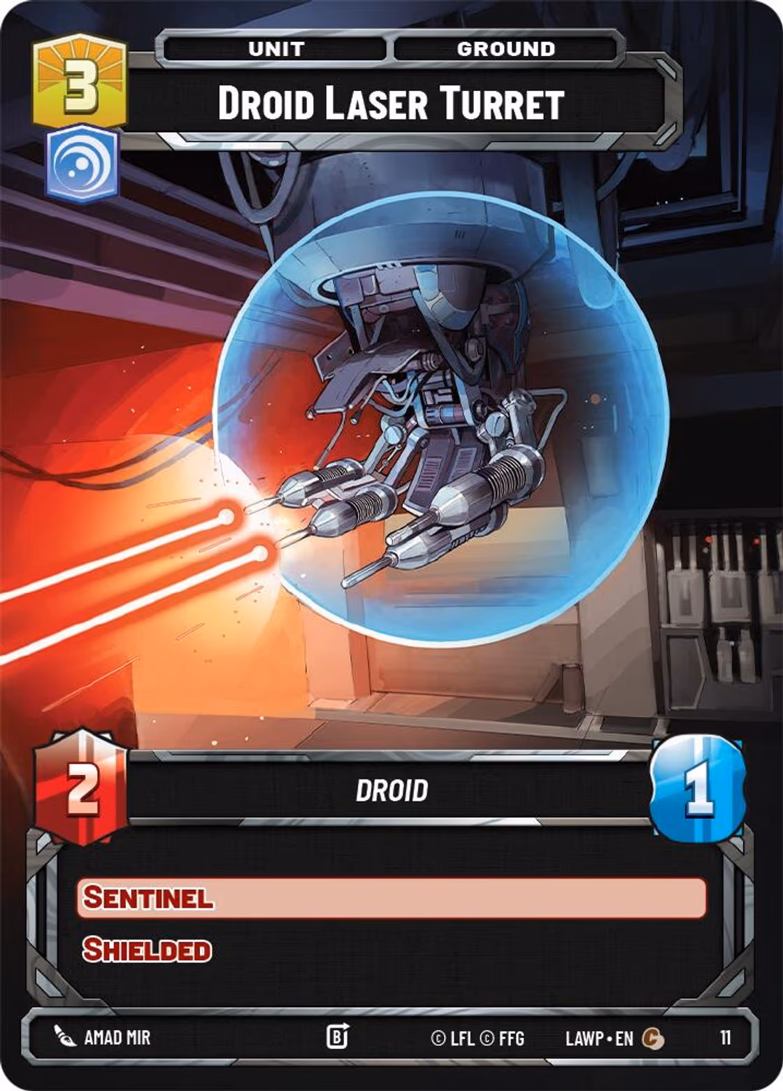 Droid Laser Turret LAWOP-11 Star Wars Unlimited card
