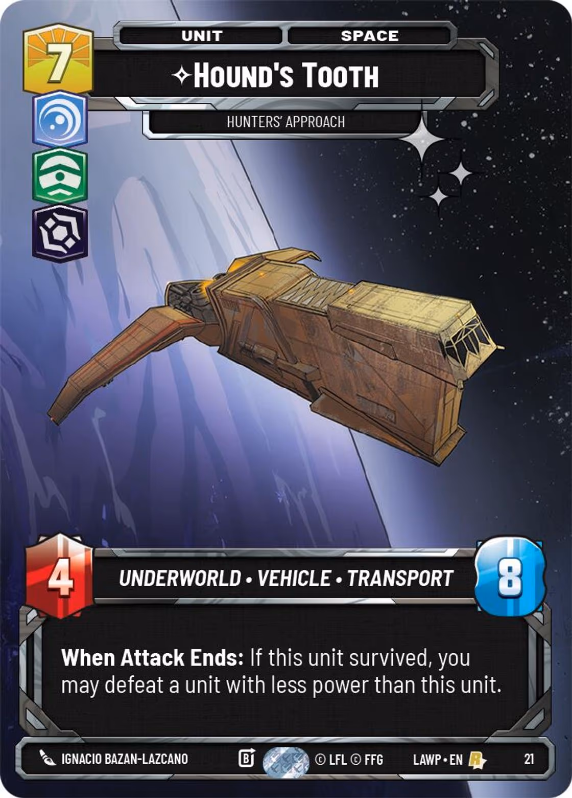 Hound's Tooth - Hunters' Approach LAWOP-21 OP Promo Foil Star Wars Unlimited card