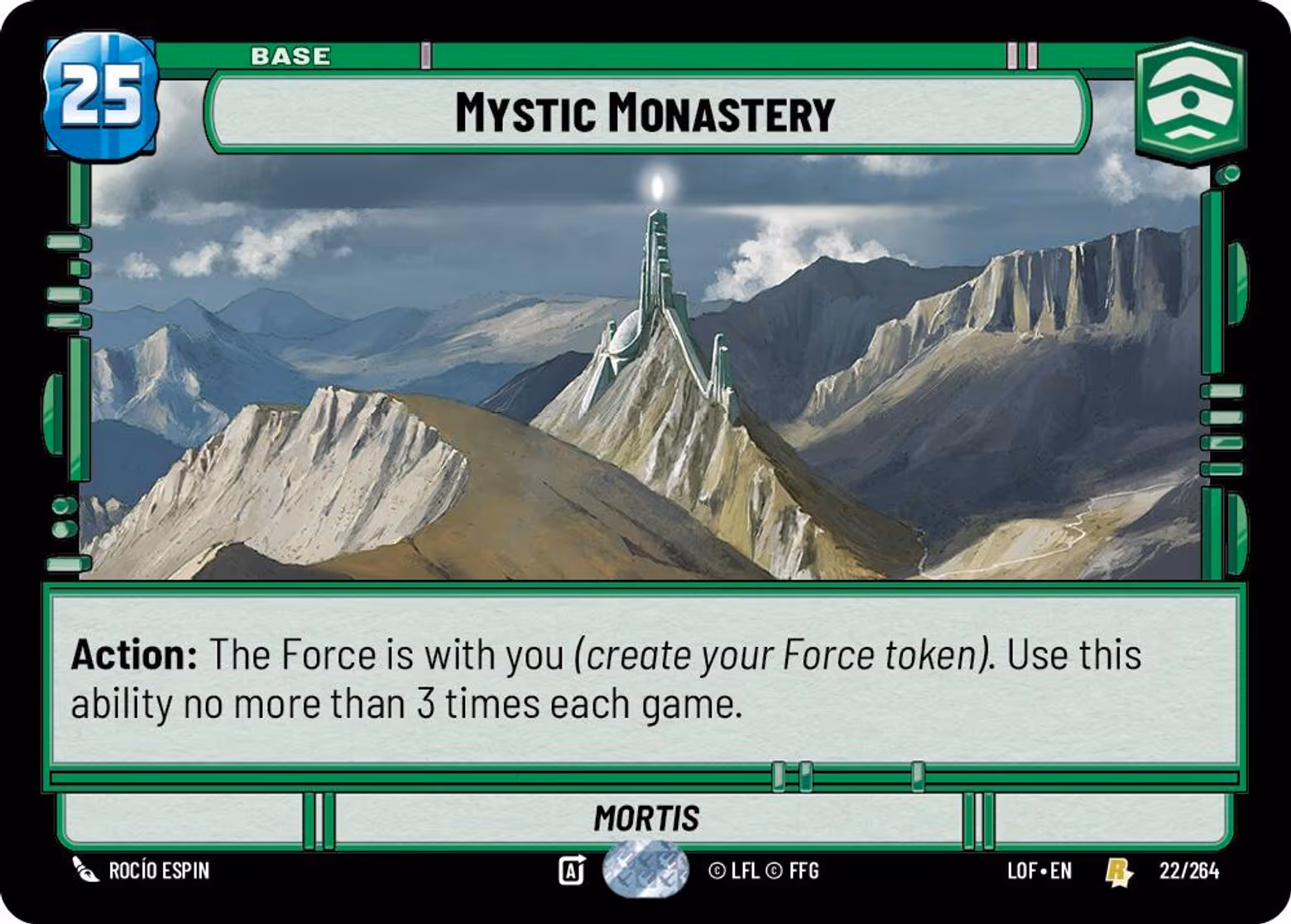 Mystic Monastery - Mortis LOF-022 Star Wars Unlimited card