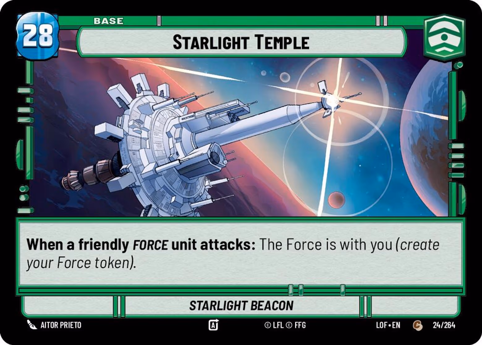 Starlight Temple - Starlight Beacon LOF-024 Star Wars Unlimited card