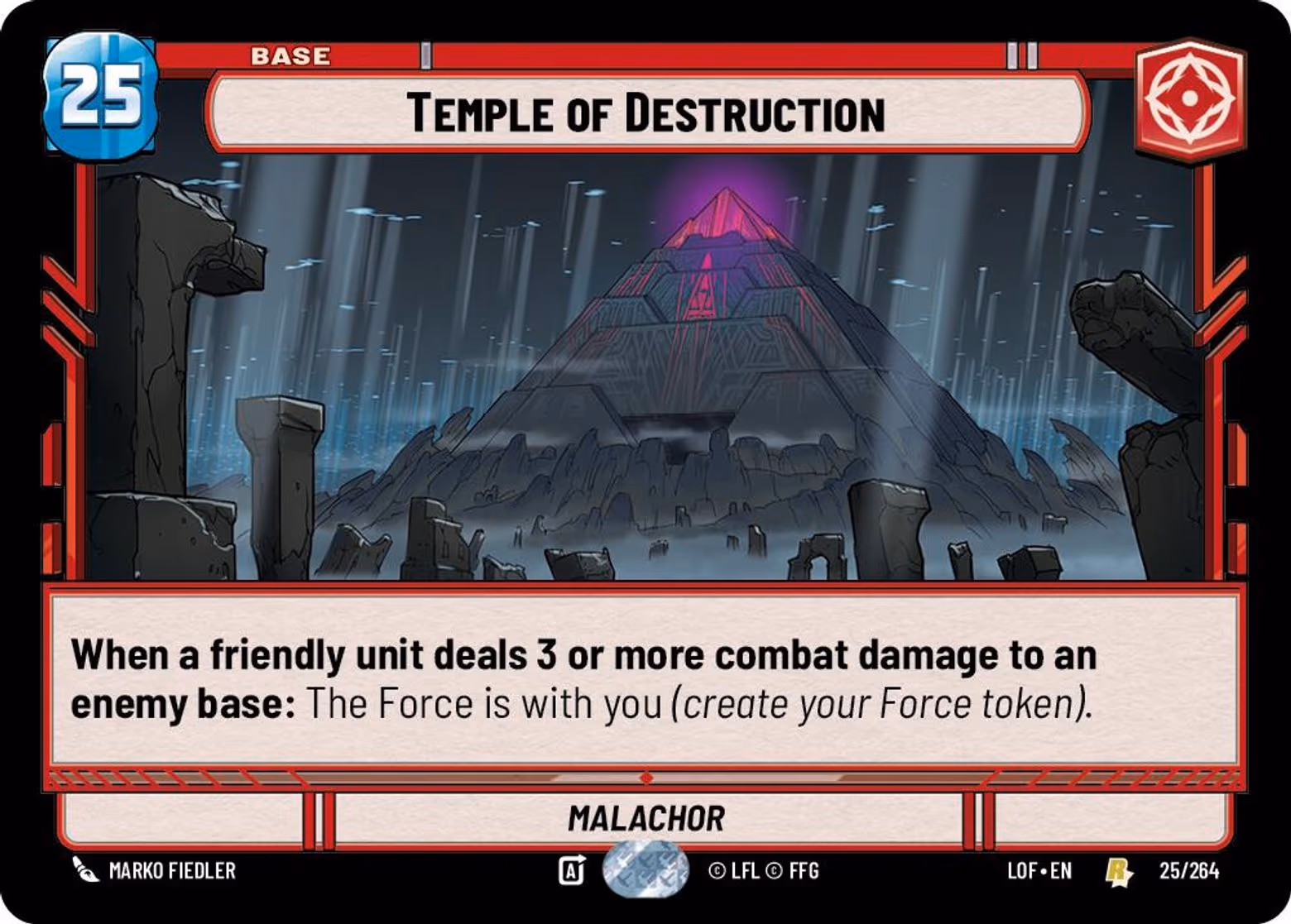Temple of Destruction - Malachor LOF-025 Star Wars Unlimited card