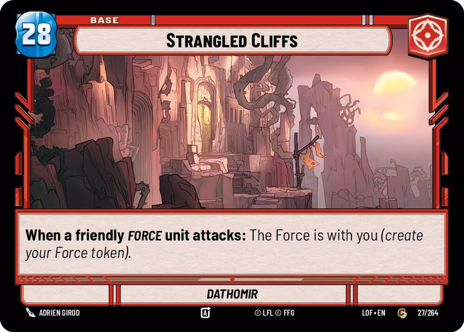 Strangled Cliffs - Dathomir LOF-027 Star Wars Unlimited card