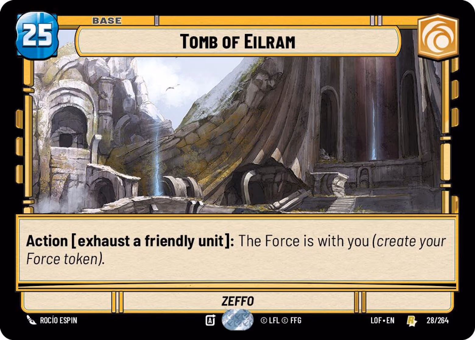 Tomb of Eilram - Zeffo LOF-028 Star Wars Unlimited card