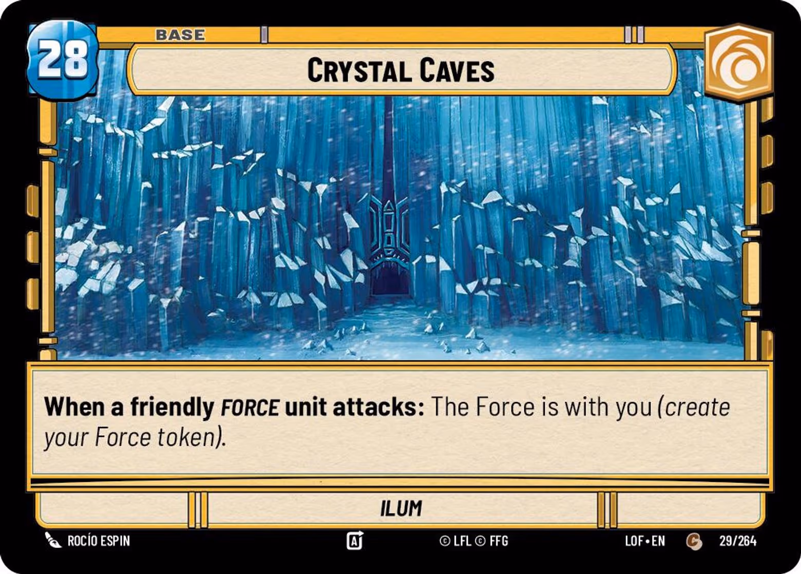 Crystal Caves - Ilum LOF-029 Star Wars Unlimited card