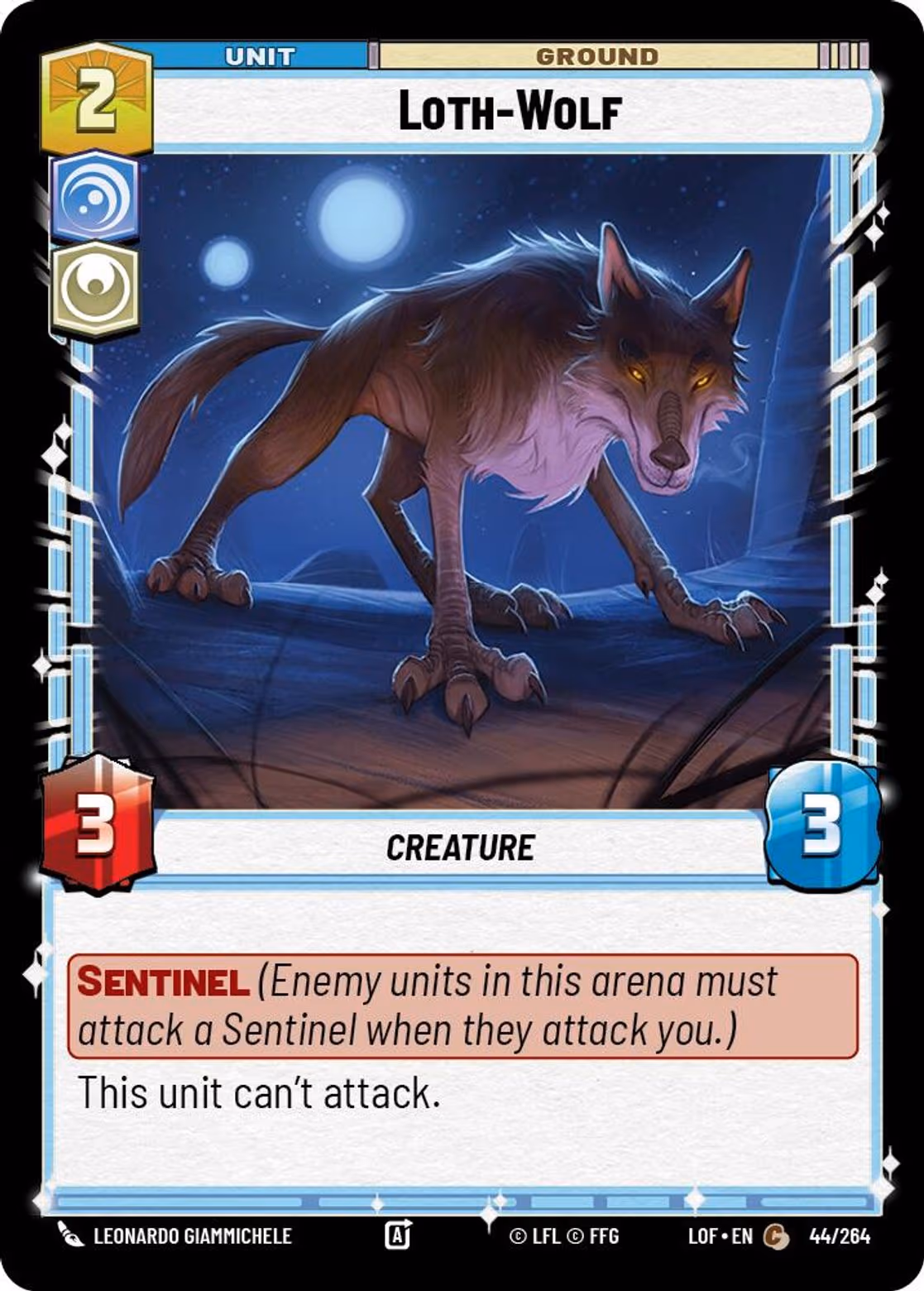 Loth-Wolf LOF-044 Star Wars Unlimited card