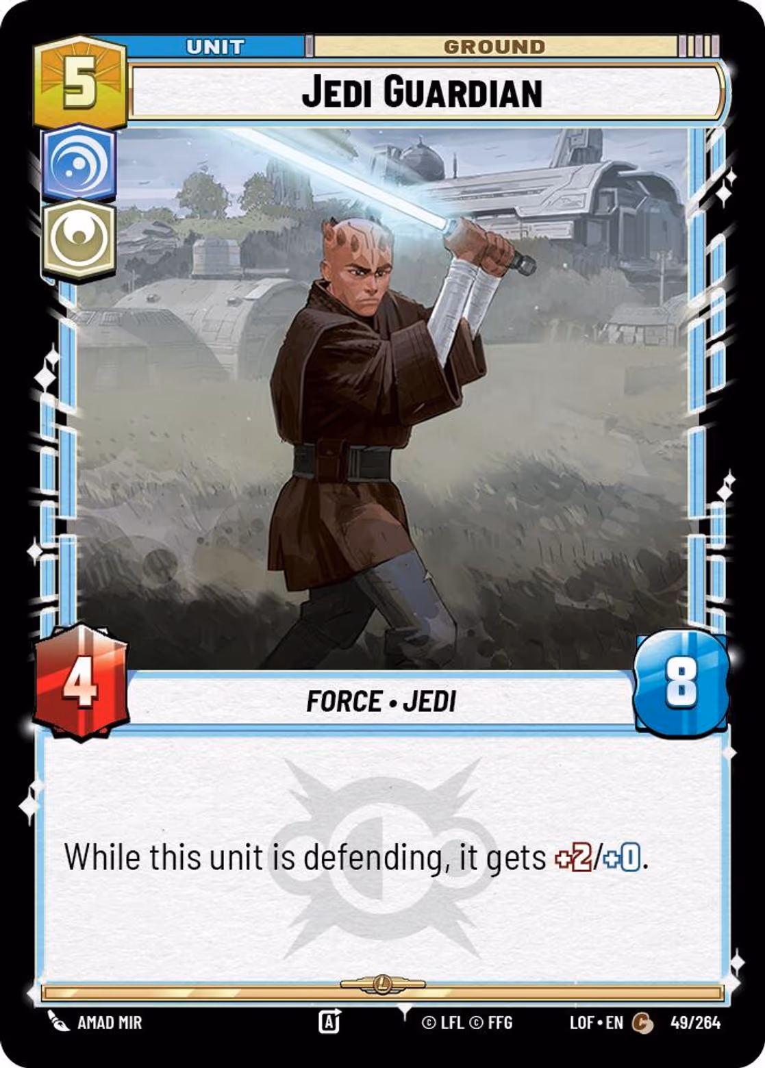 Jedi Guardian LOF-049 Star Wars Unlimited card