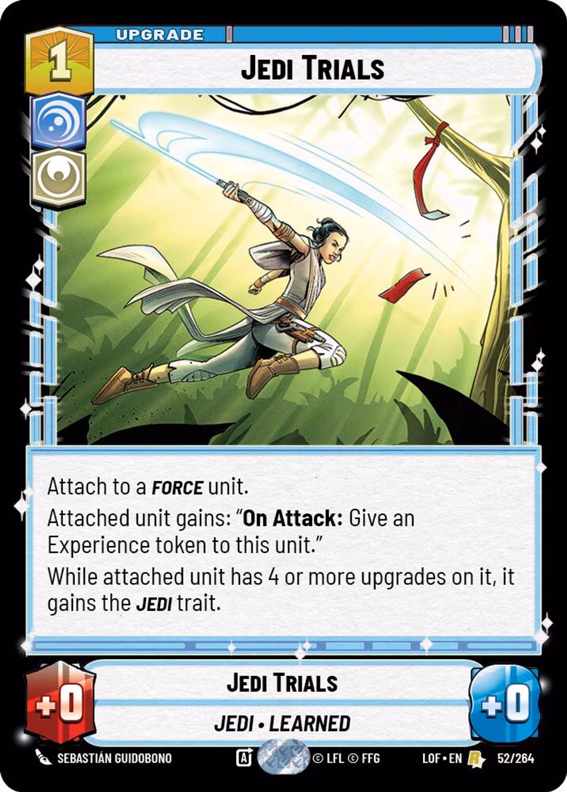 Jedi Trials LOF-052 Star Wars Unlimited card