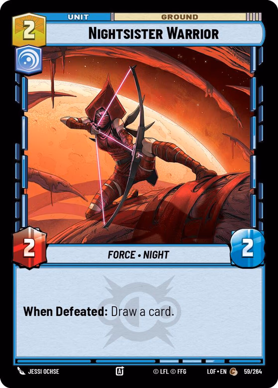 Nightsister Warrior LOF-059 Star Wars Unlimited card