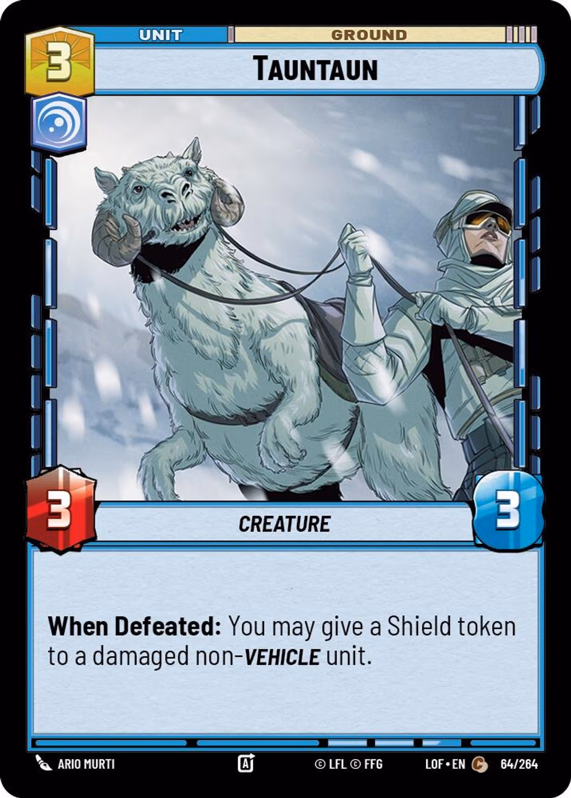 Tauntaun LOF-064 Star Wars Unlimited card