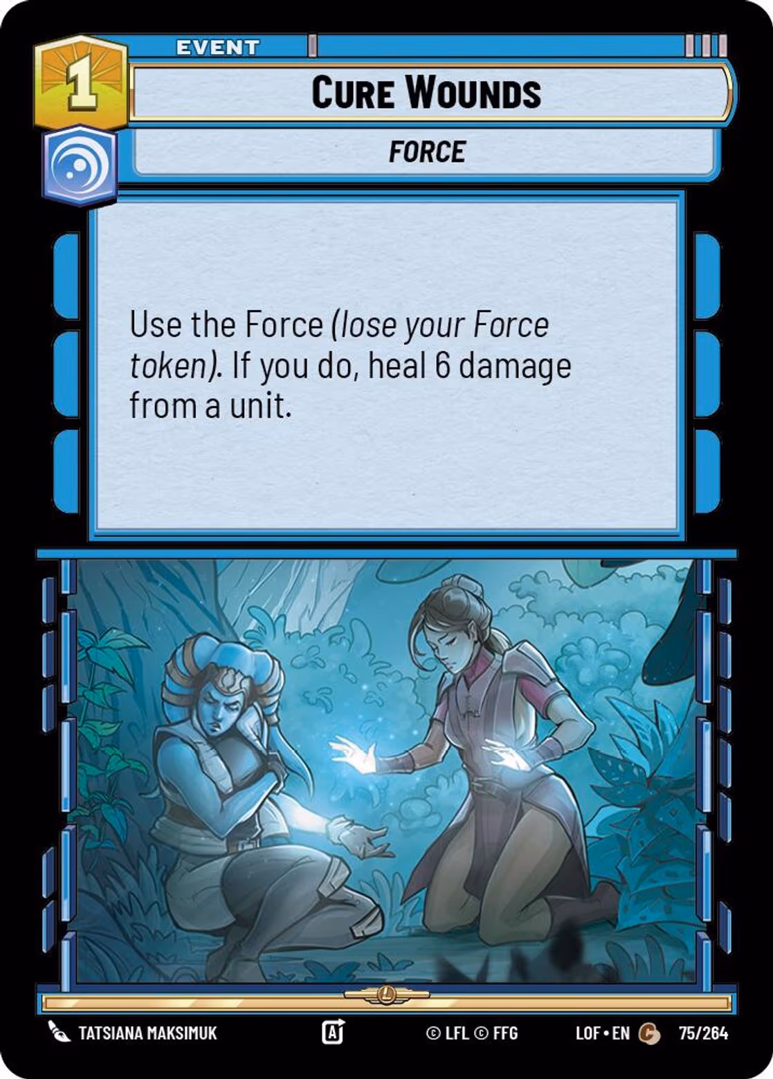 Cure Wounds LOF-075 Star Wars Unlimited card