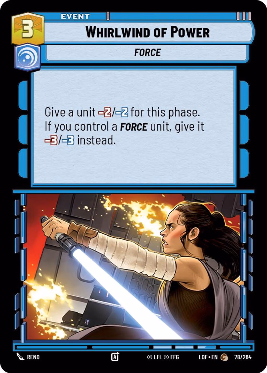 Whirlwind of Power LOF-078 Star Wars Unlimited card