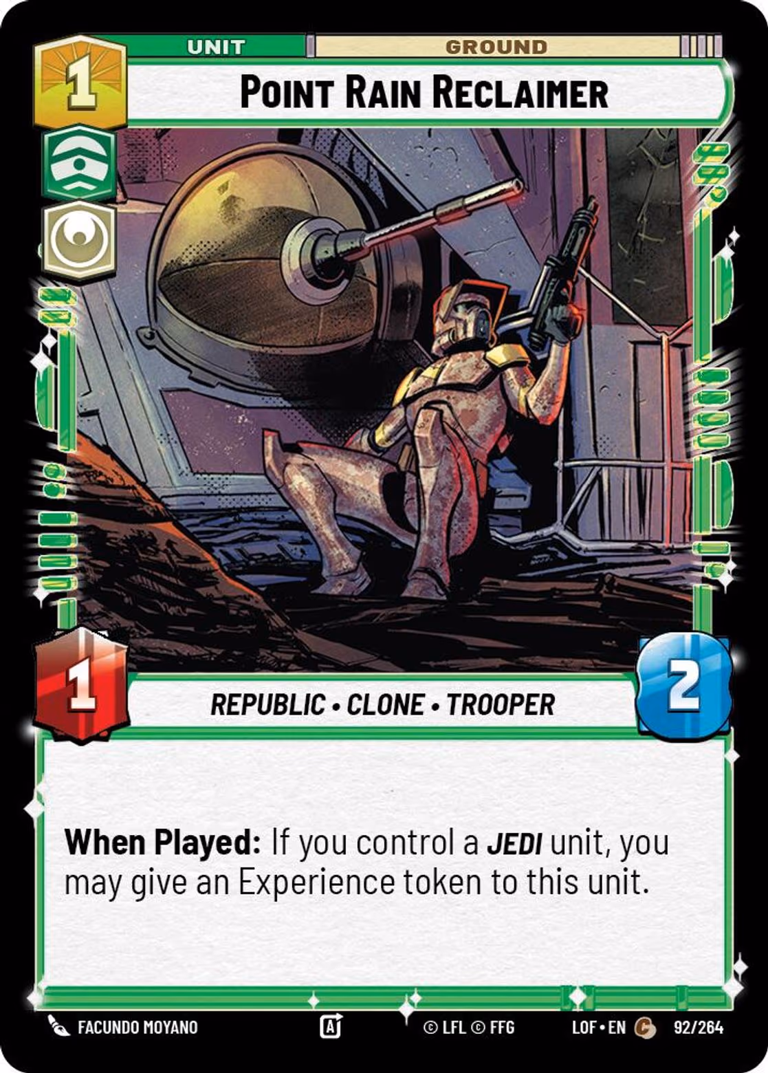 Point Rain Reclaimer LOF-092 Star Wars Unlimited card