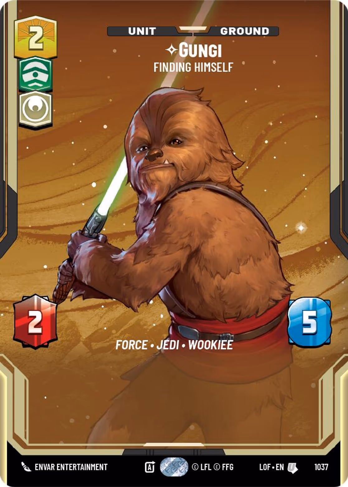 Gungi - Finding Himself LOF-1037 Prestige Star Wars Unlimited card