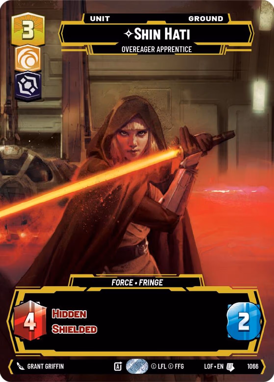 Shin Hati - Overeager Apprentice LOF-1066 Prestige Star Wars Unlimited card