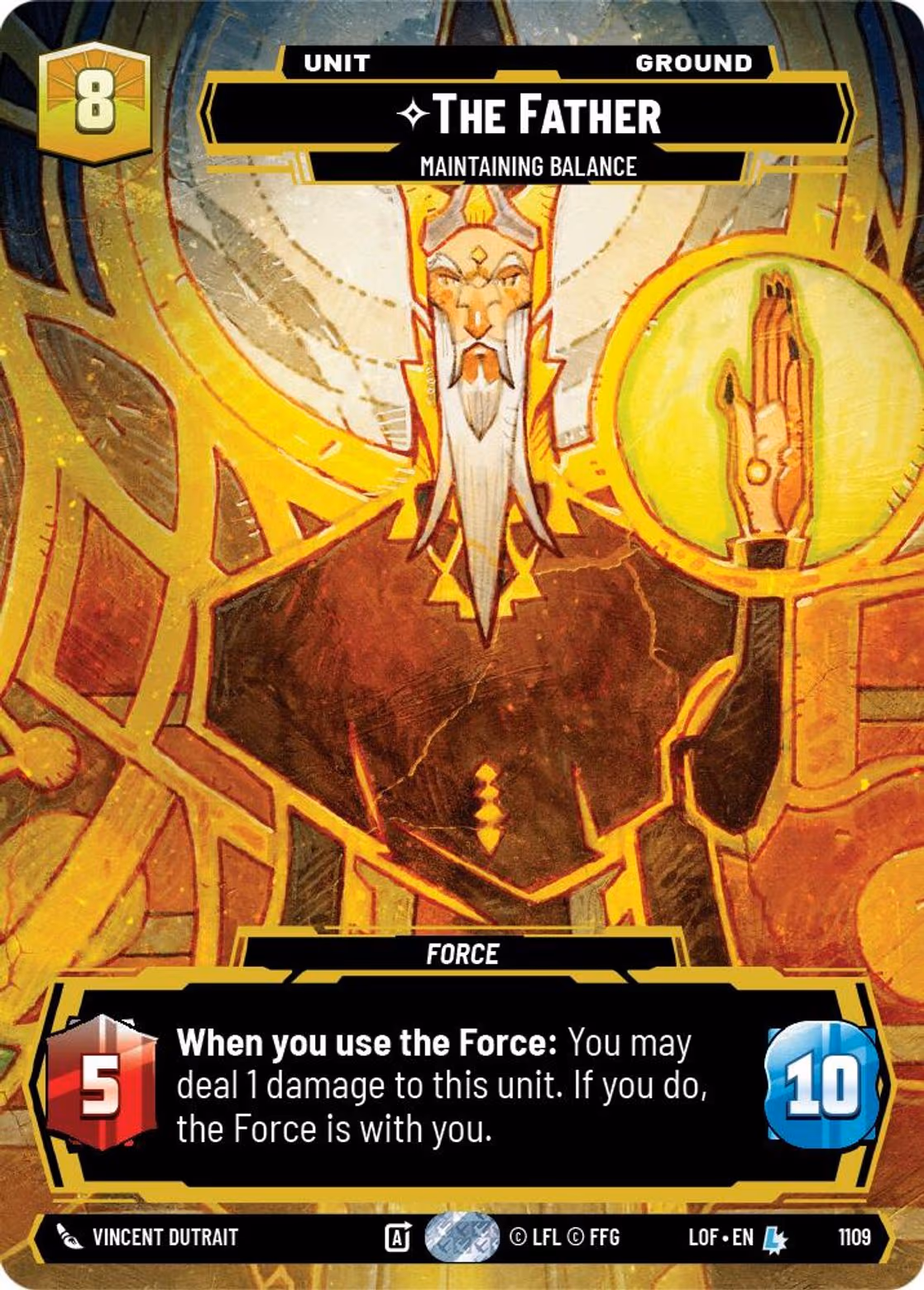 The Father - Maintaining Balance LOF-1109 Prestige Foil Star Wars Unlimited card
