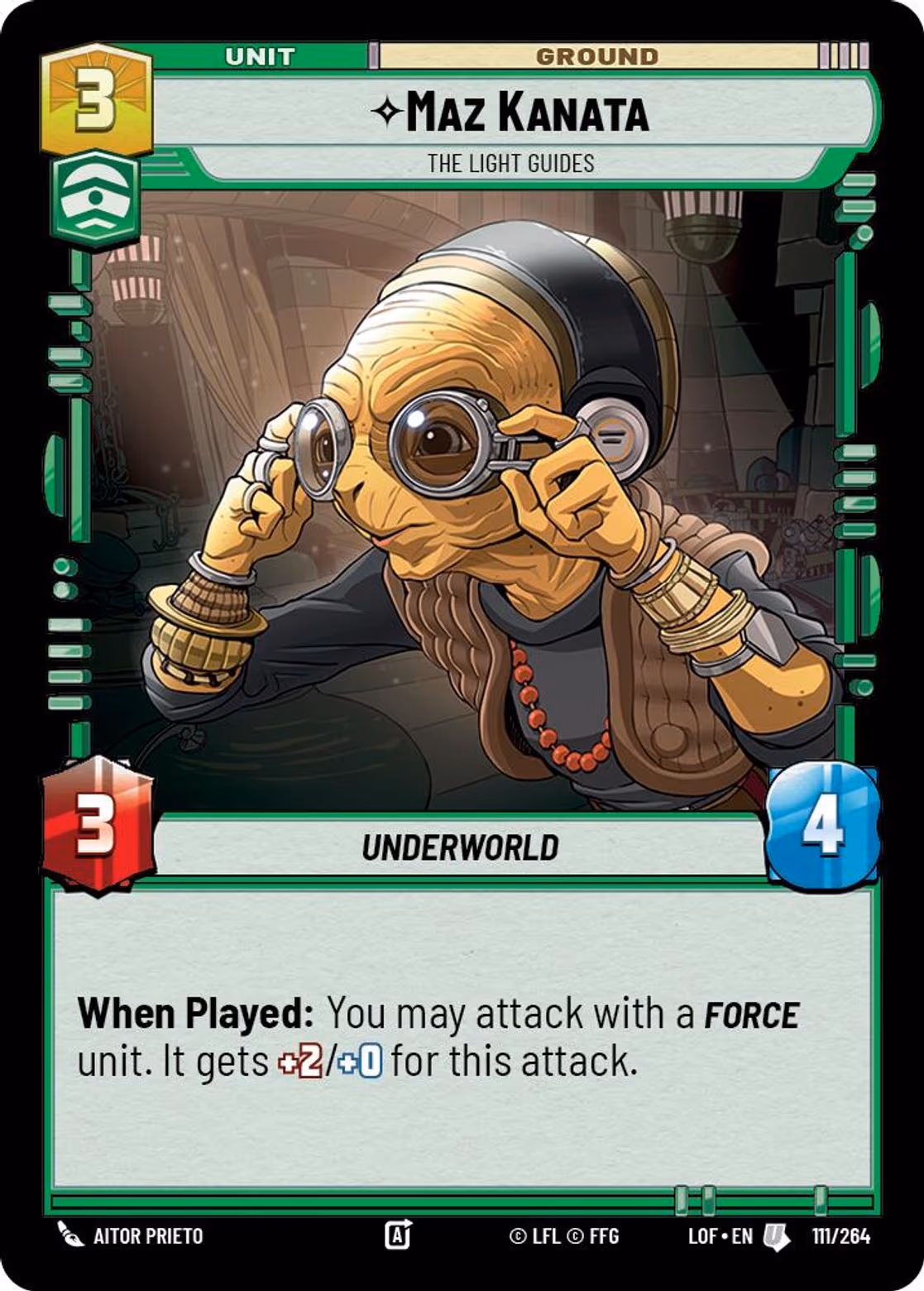 Maz Kanata - The Light Guides LOF-111 Star Wars Unlimited card