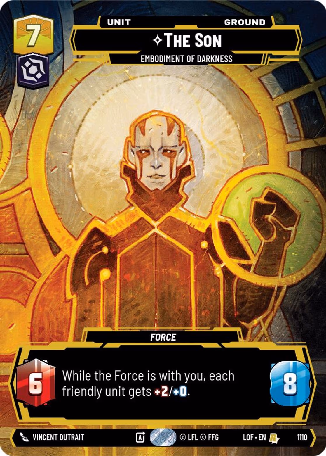 The Son - Embodiment of Darkness LOF-1110 Prestige Foil Star Wars Unlimited card
