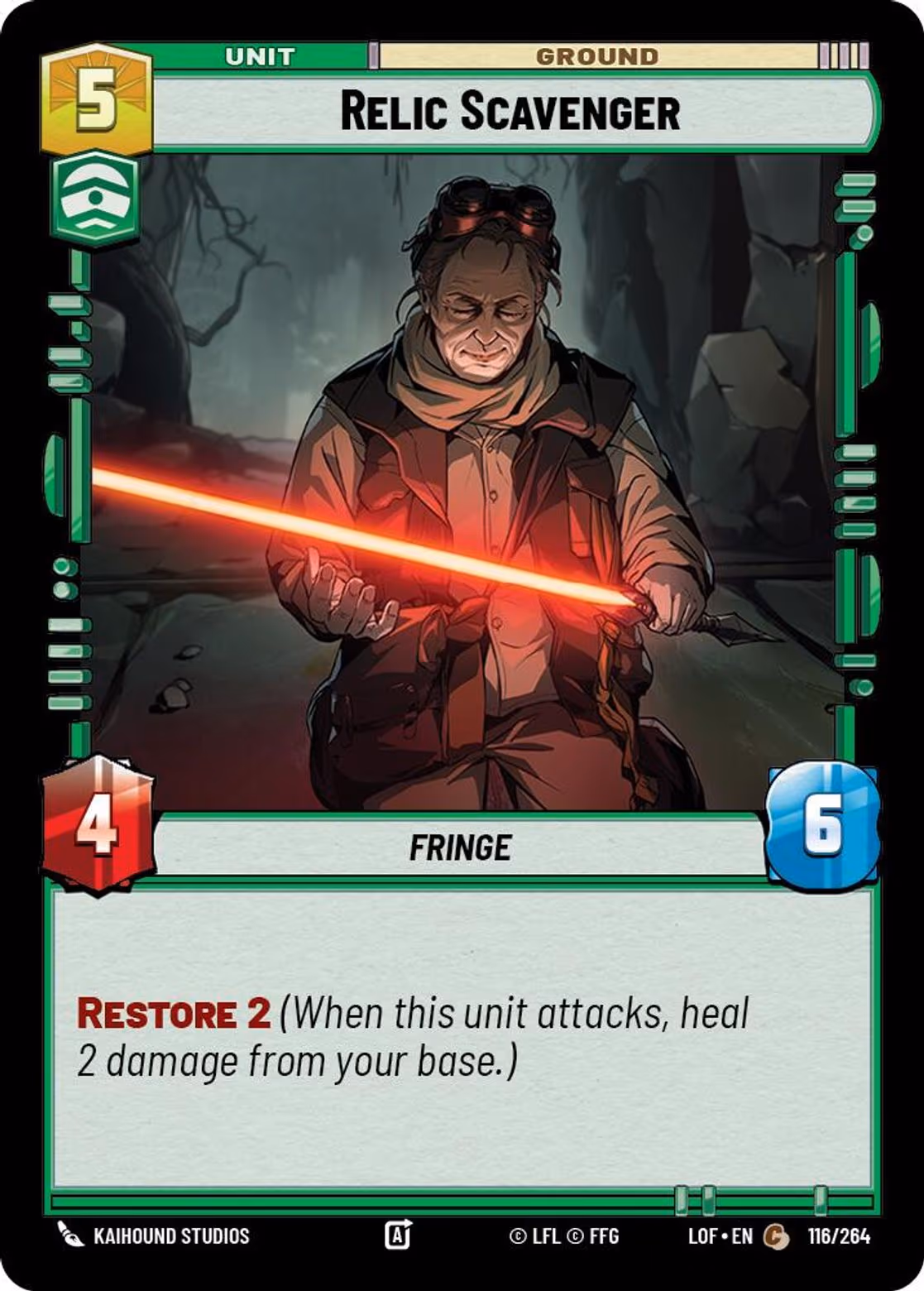 Relic Scavenger LOF-116 Star Wars Unlimited card