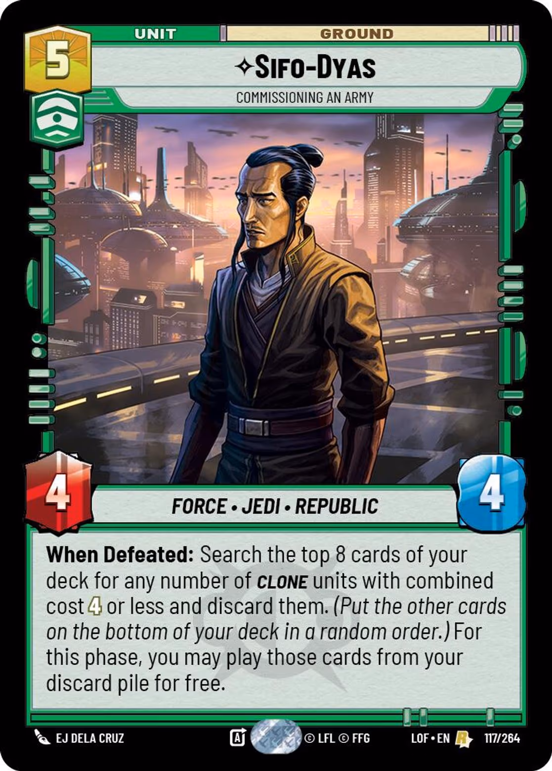 Sifo-Dyas LOF-117 Star Wars Unlimited card