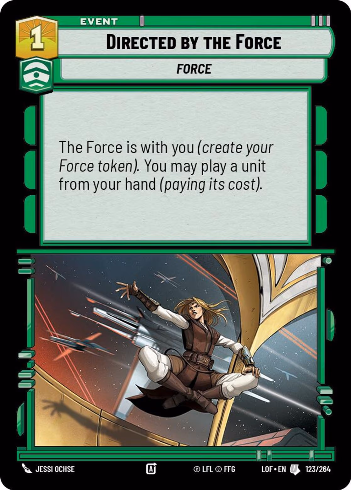 Directed by the Force LOF-123 Star Wars Unlimited card