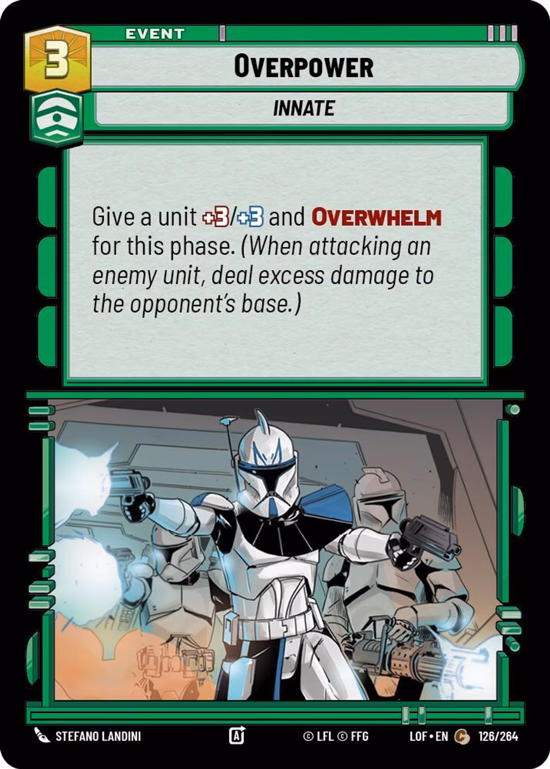 Overpower LOF-126 Star Wars Unlimited card