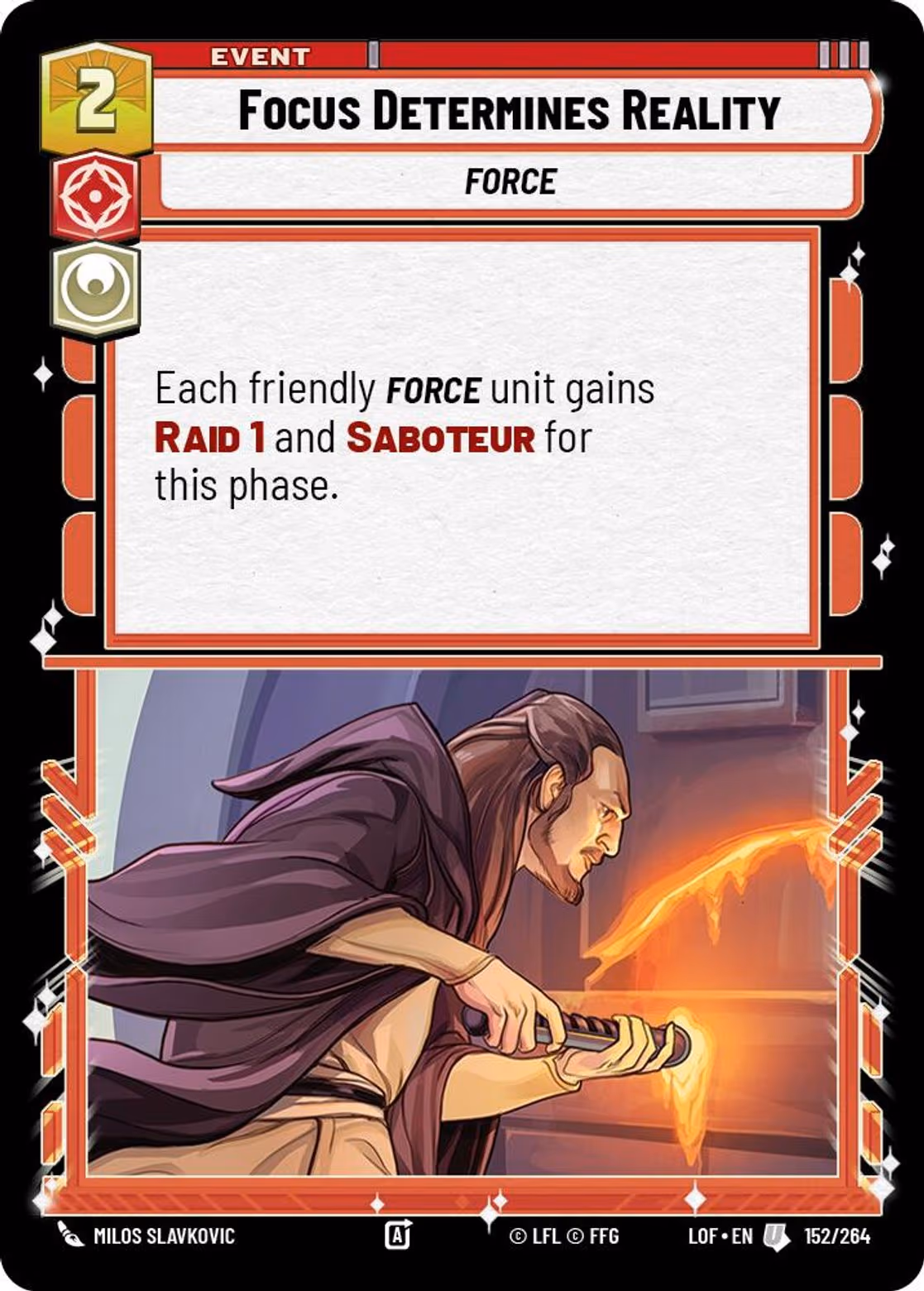 Focus Determines Reality LOF-152 Star Wars Unlimited card