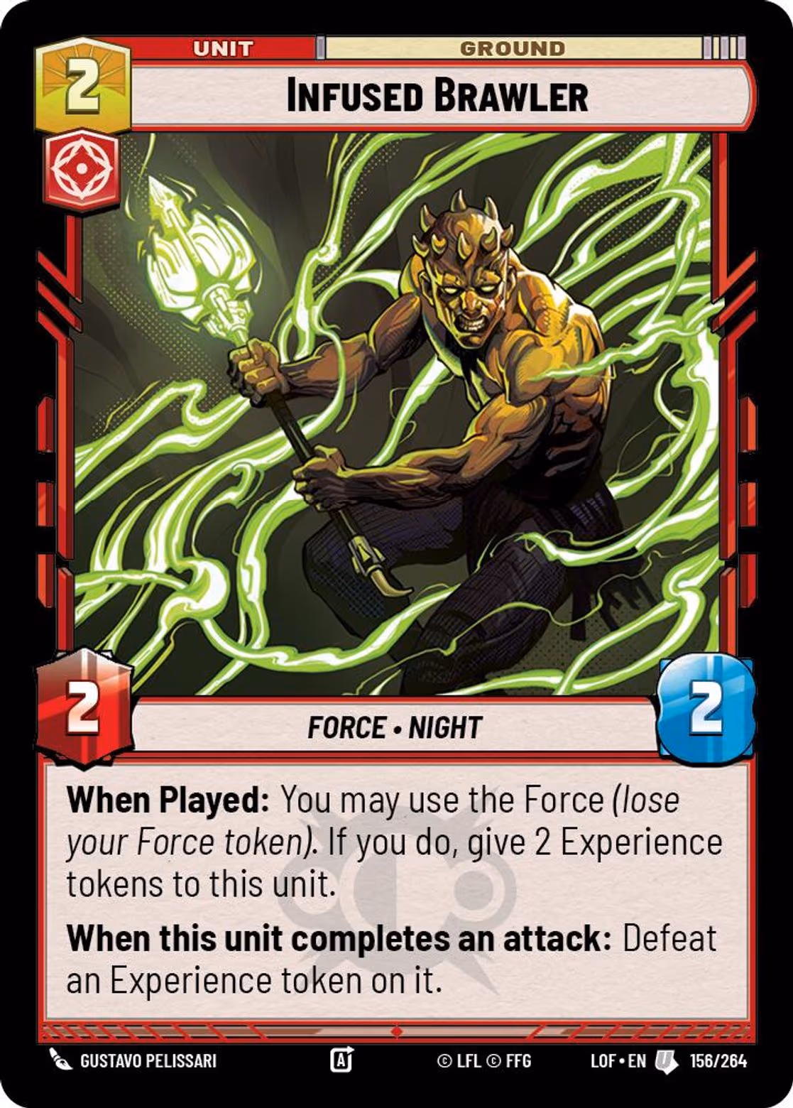 Infused Brawler LOF-156 Star Wars Unlimited card