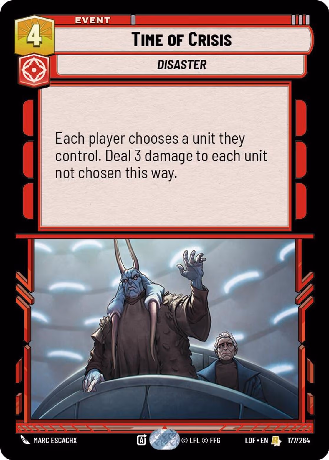 Time of Crisis LOF-177 Star Wars Unlimited card