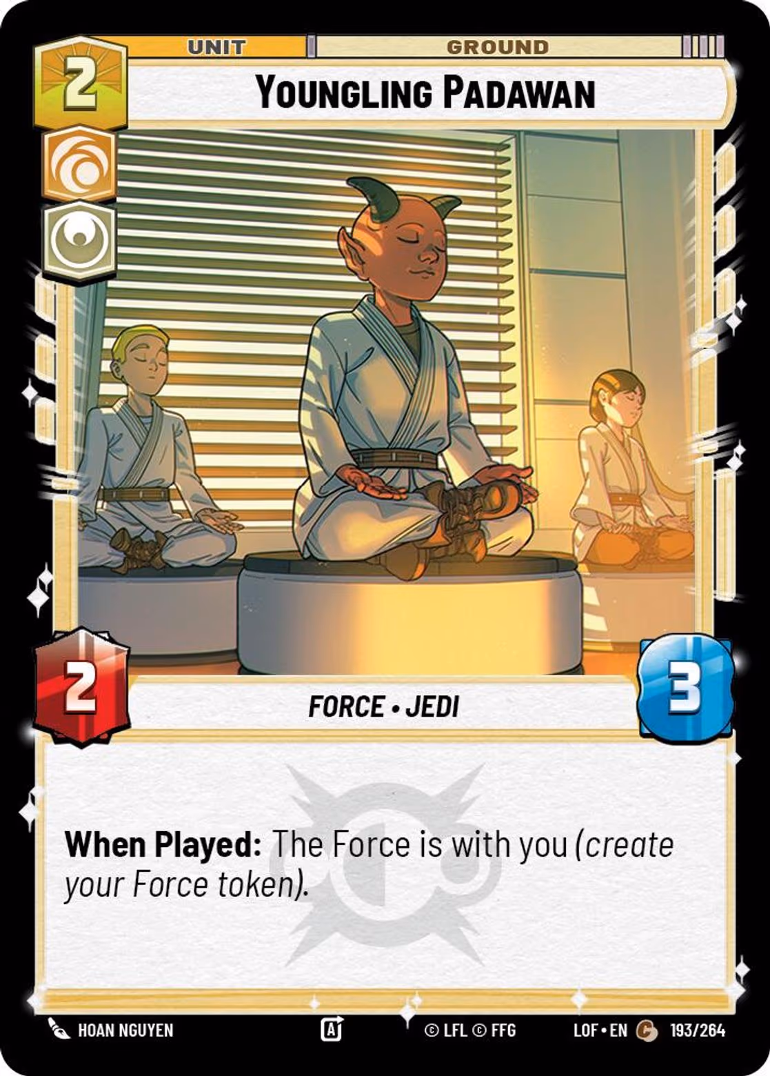 Youngling Padawan LOF-193 Star Wars Unlimited card