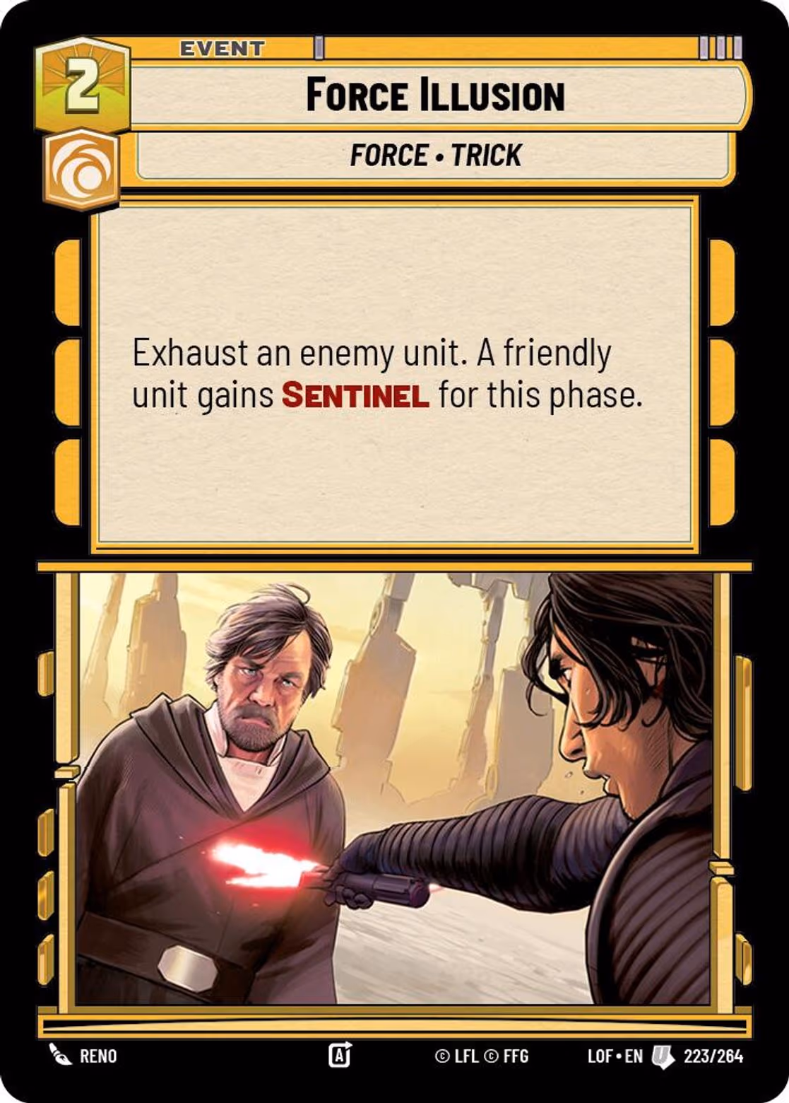 Force Illusion LOF-223 Star Wars Unlimited card
