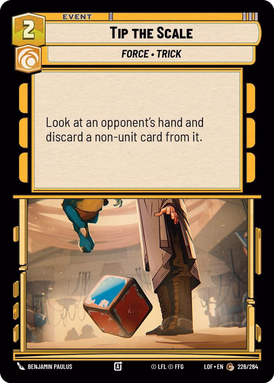 Tip the Scale LOF-226 Star Wars Unlimited card
