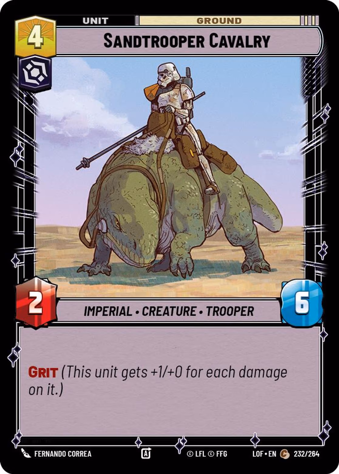 Sandtrooper Cavalry LOF-232 Star Wars Unlimited card