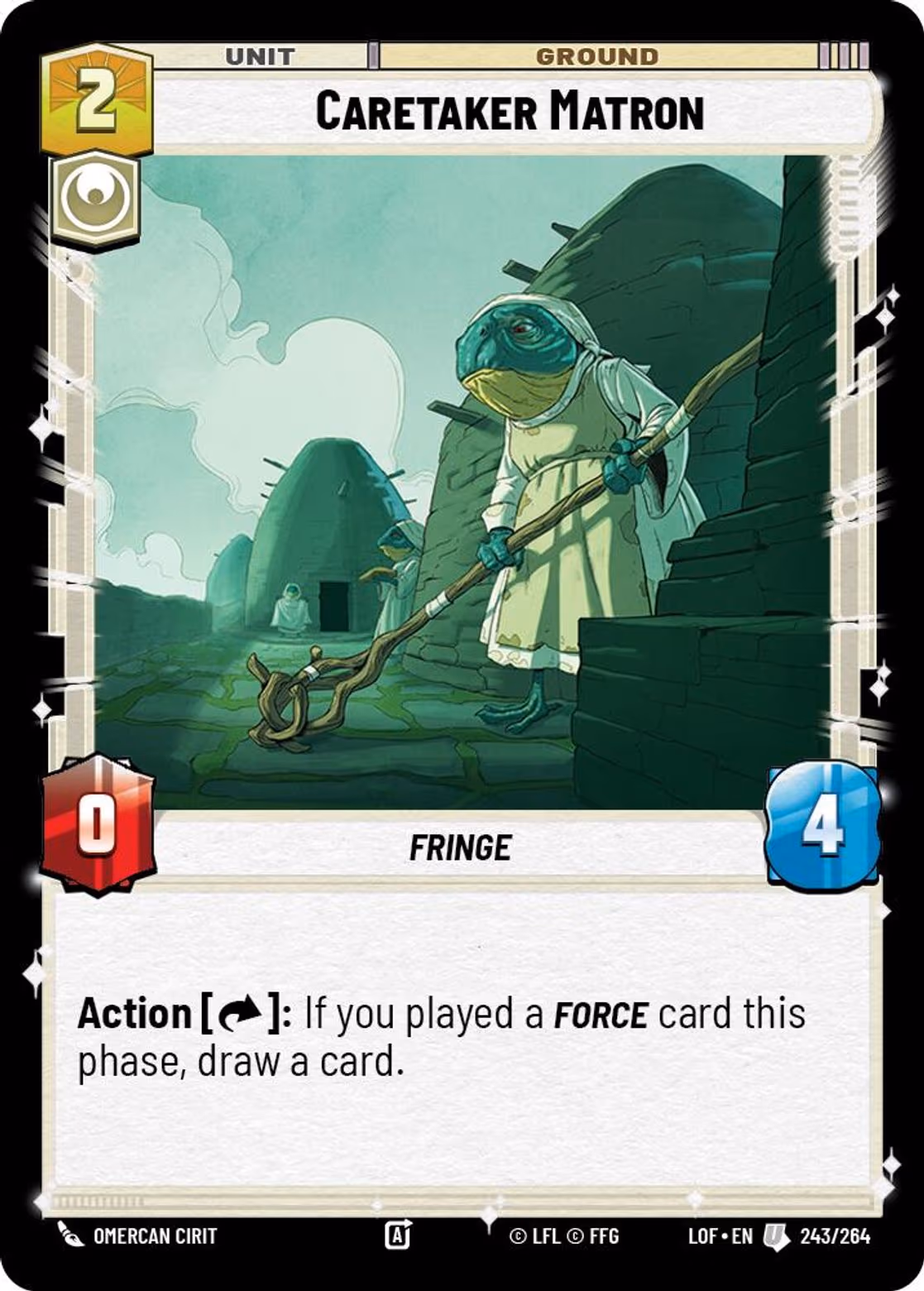 Caretaker Matron LOF-243 Star Wars Unlimited card