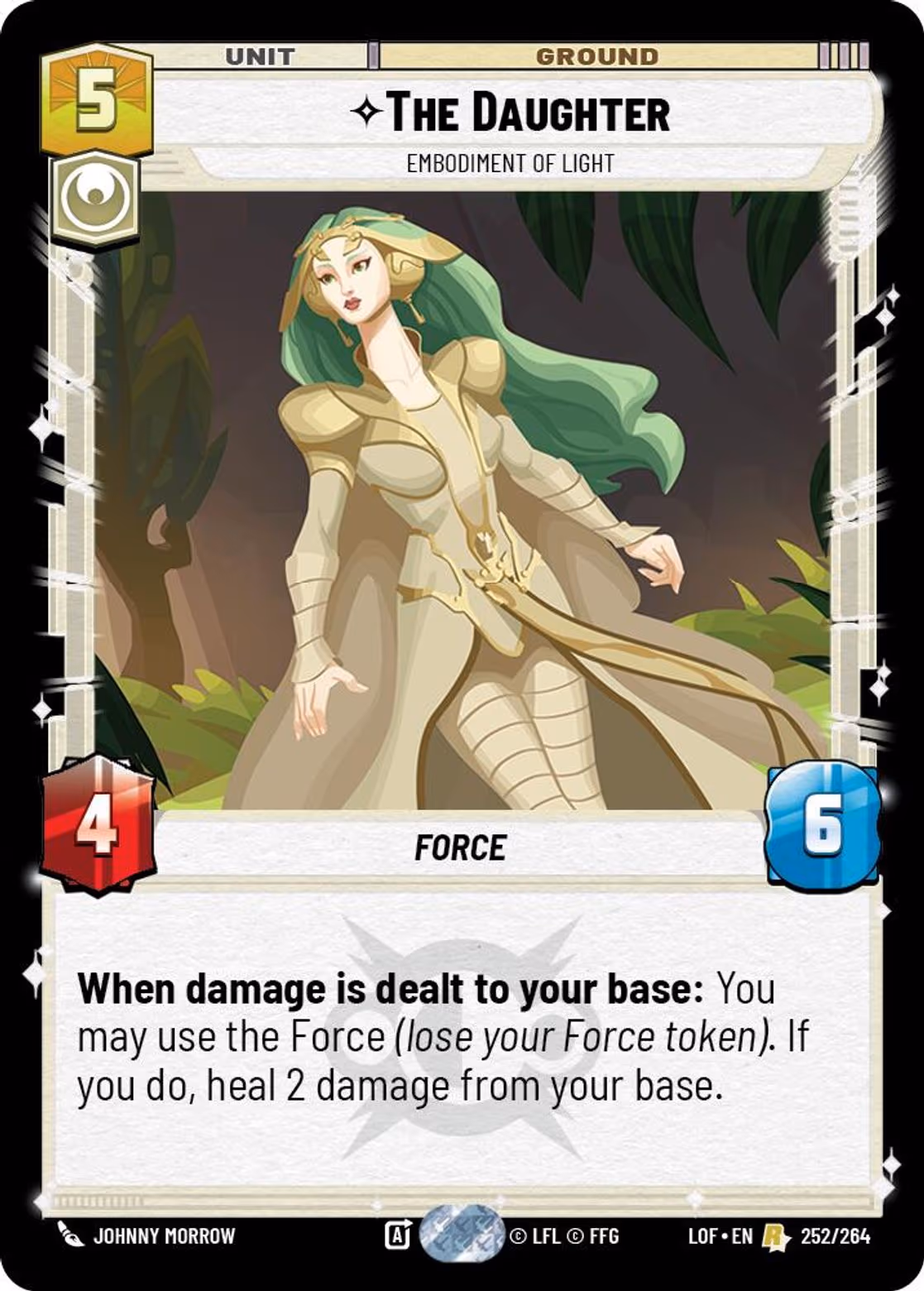 The Daughter - Embodiment of Light LOF-252 Star Wars Unlimited card